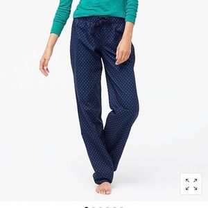 Jcrew XXS pajama bottoms NWT